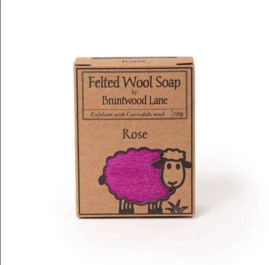Felted Wool Soap Rose 新西兰天然手工羊毛香皂【玫瑰】 100g